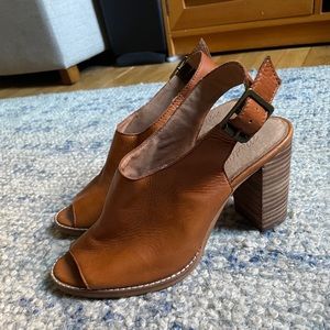 Madewell Leather Heel Sandals - 7